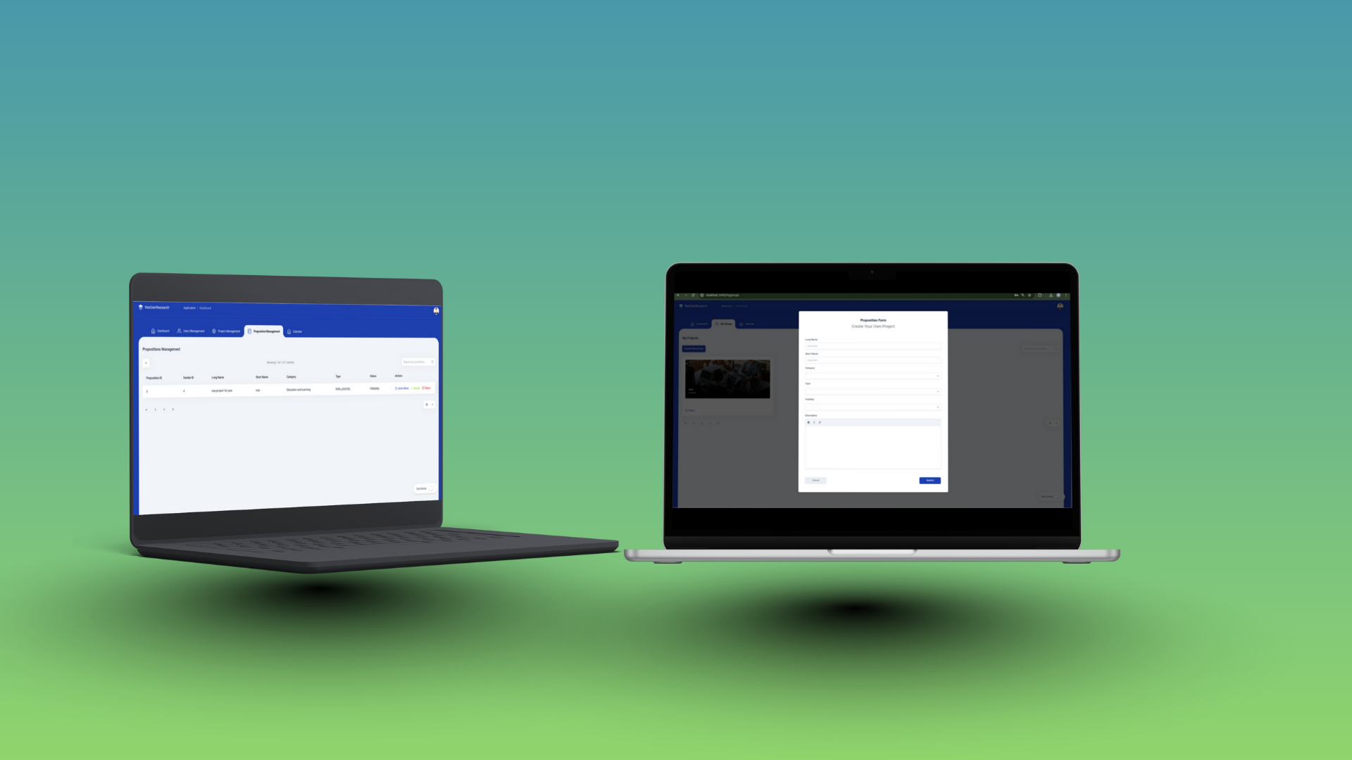 Research Platform Dashboard